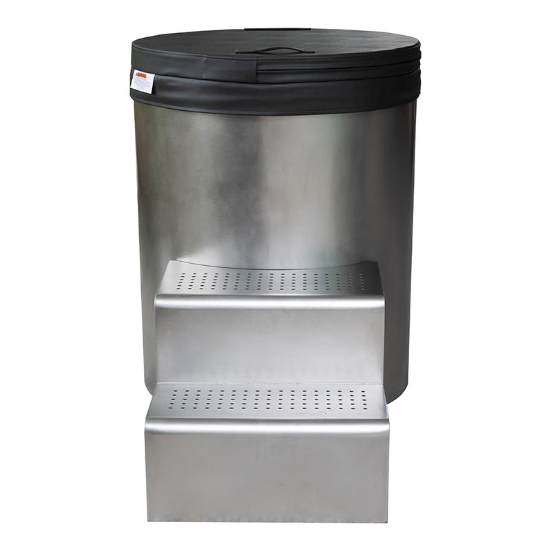 Bồn ngâm lạnh tròn hoàn toàn bằng thép không gỉ 304
