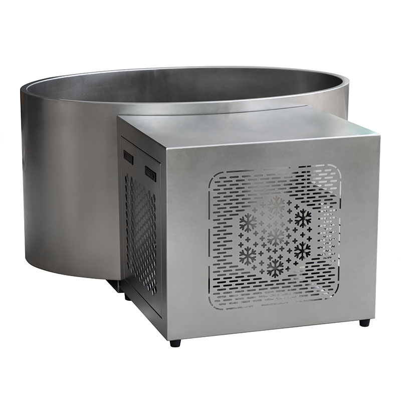 Bồn ngâm lạnh hình bầu dục hoàn toàn bằng thép không gỉ