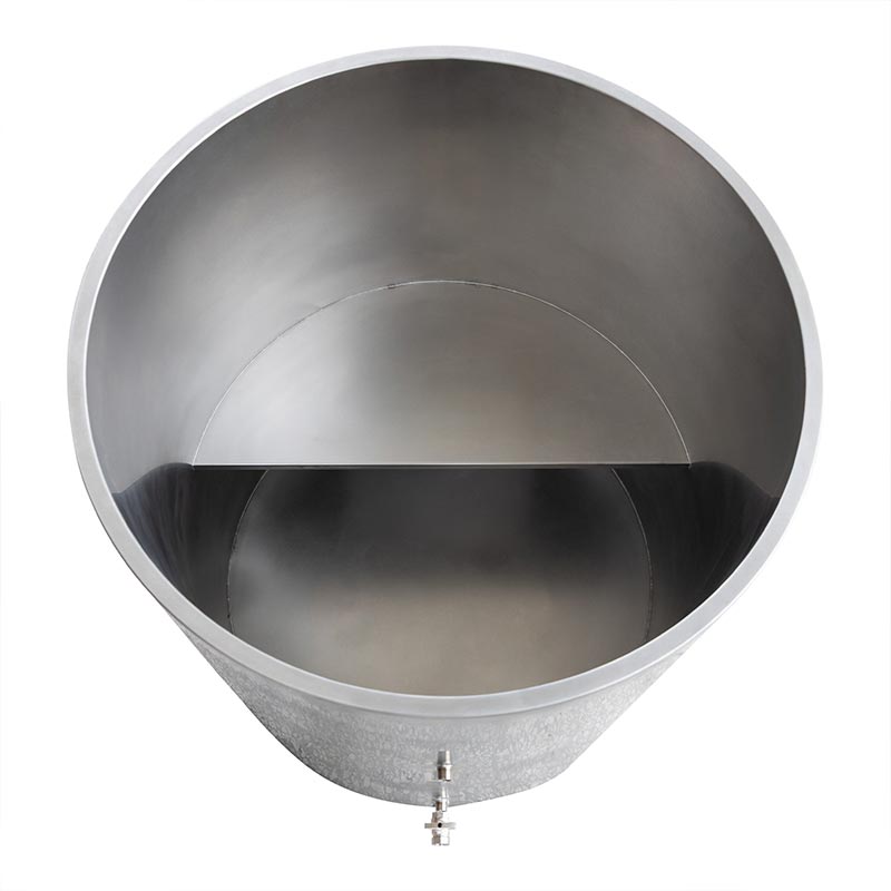 Bồn ngâm lạnh tròn hoàn toàn bằng thép không gỉ 304
