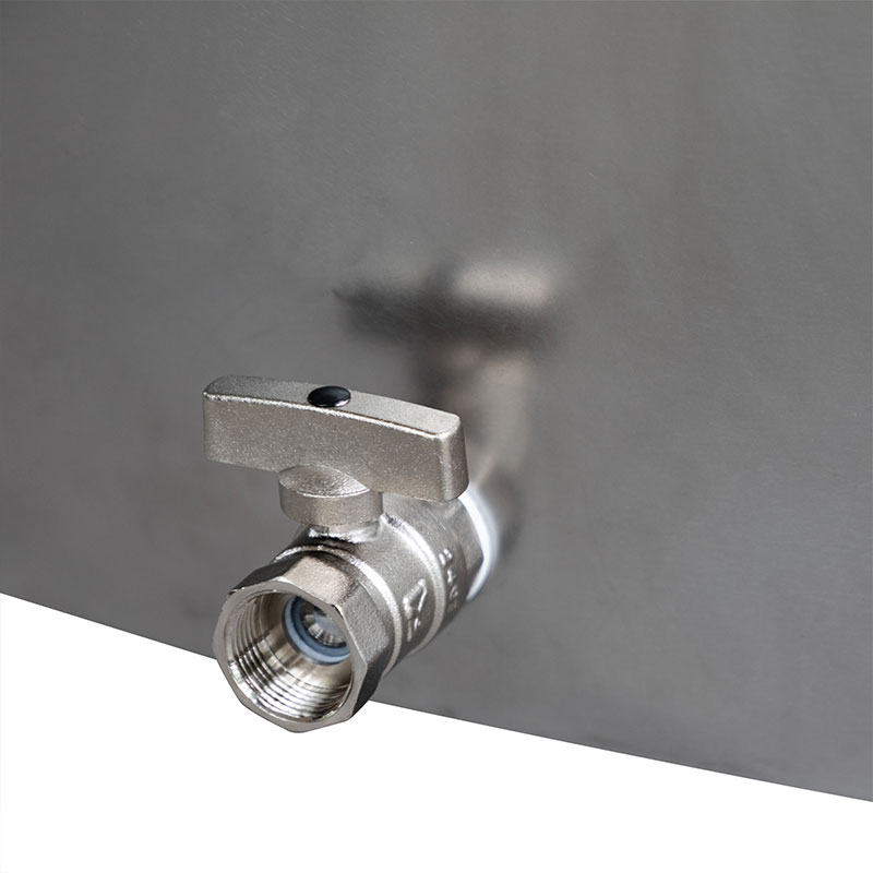 Bồn ngâm lạnh hình bầu dục hoàn toàn bằng thép không gỉ