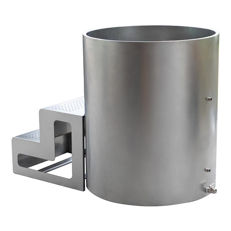 Bồn ngâm lạnh tròn hoàn toàn bằng thép không gỉ 304