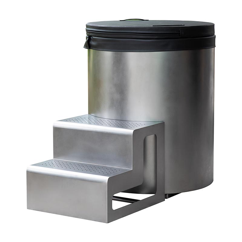 Bồn ngâm lạnh tròn hoàn toàn bằng thép không gỉ 304