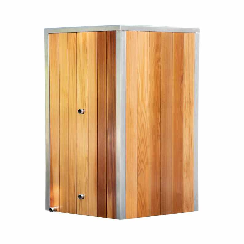 Bồn ngâm lạnh Cedar có bậc truy cập